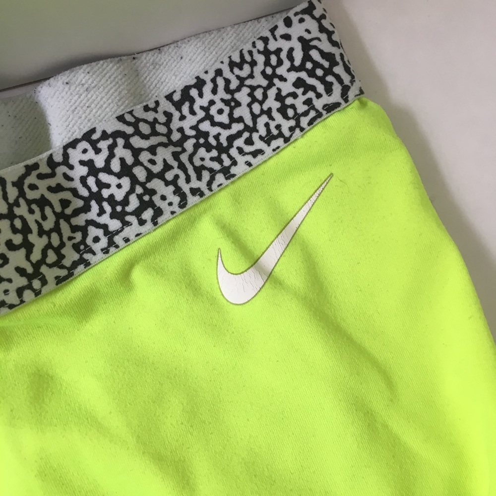 Neon yellow hyperwarm Nike leggings